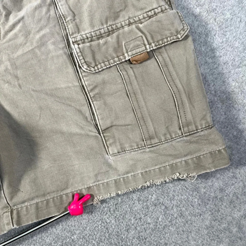 Columbia Sportswear Cargo Shorts Mens 38 Gray Cotton Hiking Camping Outdoor